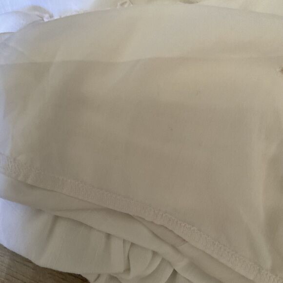 Showpo Summer Soul Dress White Ruffled Bottom Lightweight, Size 8 - Picture 15 of 16